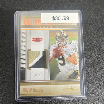 2023 NFL Absolute Drew Brees Championship Fabric Patch /99