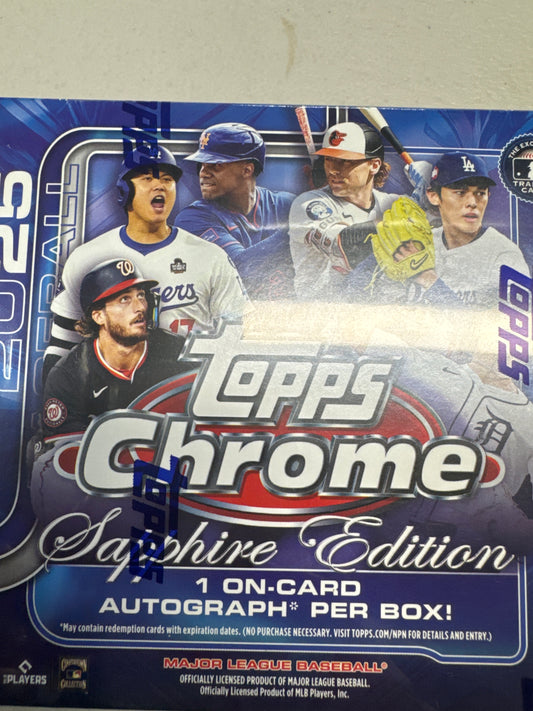 2025 Topps Chrome Sapphire Edition MLB hobby