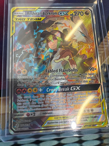Pokemon Reshiram & Zekrom GX 222/236 Cosmic Eclipse LP