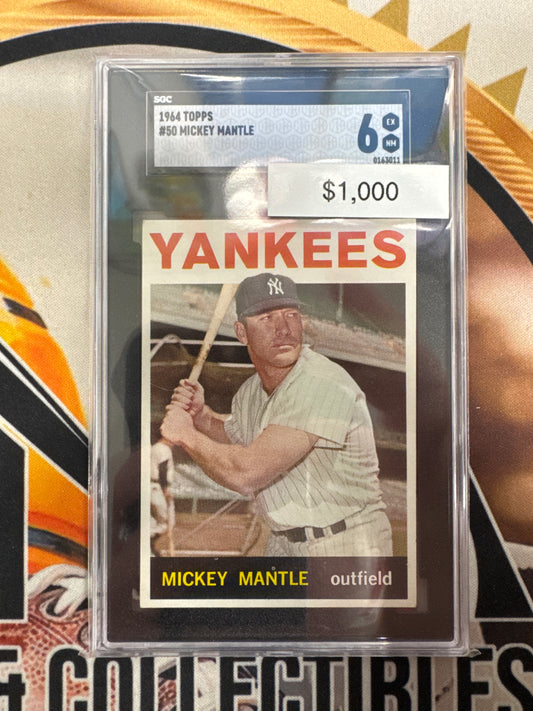 1964 Topps MLB Mickey Mantle SGC 6