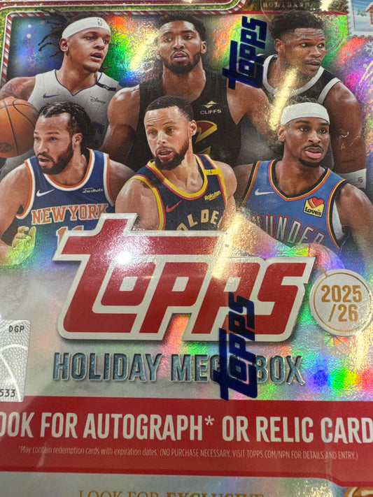 2025-26 Topps NBA Holiday Mega box
