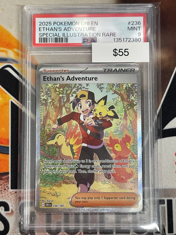 Pokémon Ethan’s Adventure Special Illustration Rare Destined Rivals 236/182 PSA 9