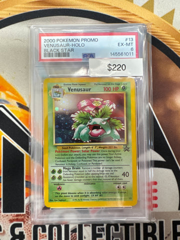 2000 Pokemon Promo Venusaur Holo 13 Black Star PSA 6