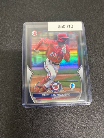 2023 MLB Bowman Christian Vaquero 1st Edition Holo /10