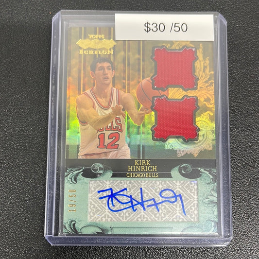 2007-08 NBA Tops Echelon Kirk Hinrich Du Patch Auto /50