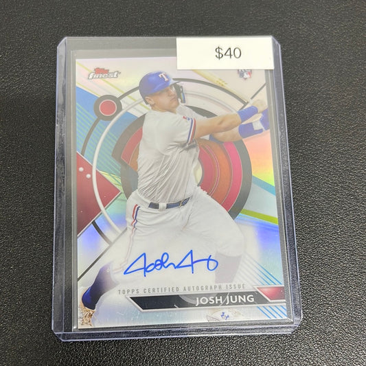 2023 MLB Topps Finest Josh Jung Rookie Auto