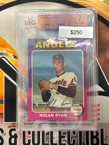 1975 Topps MLB Nolan Ryan BVG Beckett 7