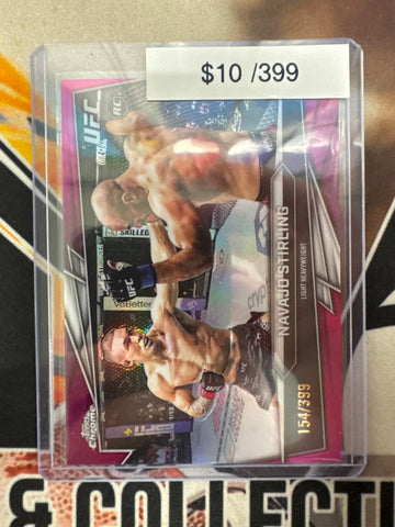 2026 Topps Chrome UFC Navajo Stirling Rookie Magenta Refractor /399