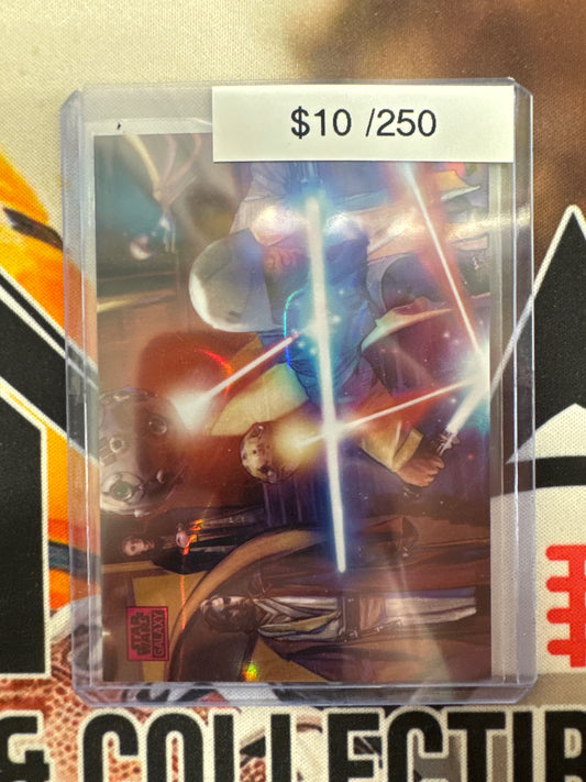 2025 Topps Star Wars Galaxy Anakin Skywalker Pink Raywave Refractor /250