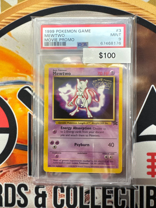 Pokémon Mewtwo (Movie Promo) 3 PSA 9