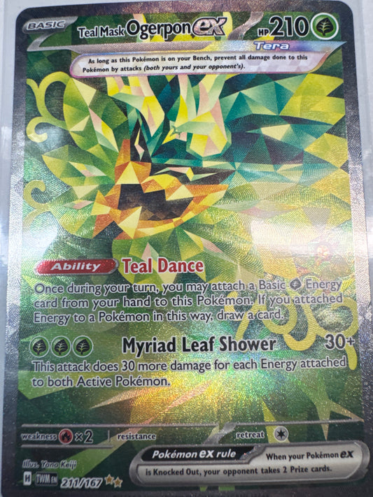 Pokemon Teal Mask Ogerpon ex 211/167 Twilight Masquerade