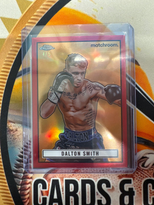 2024-25 Topps Chrome Boxing Dalton Smith Matchroom Ref Refractor /5