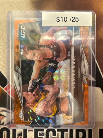 2026 Topps Chrome UFC Piera Rodriguez Orange Geometric Refractor /25