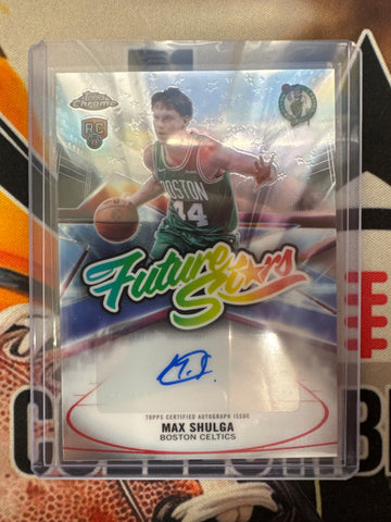 2026 Topps Chrome NBA Update Max Shulga Rookie Future Stars Autograph