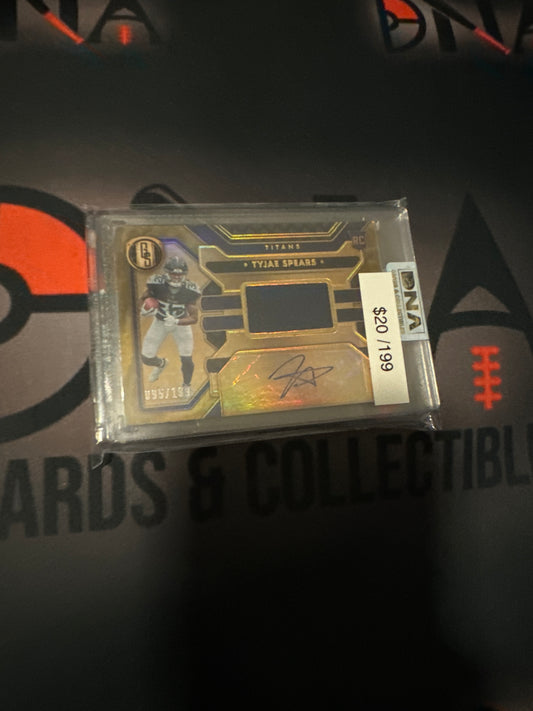 2023 Gold Standard Tyjae Spears patch auto /199