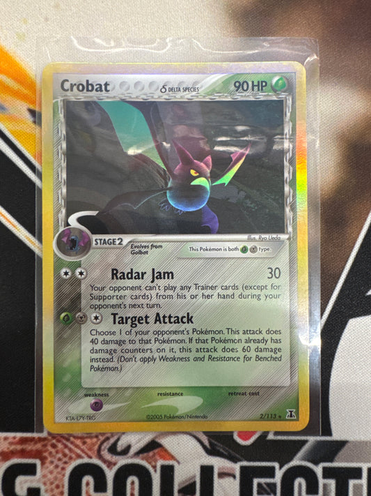 Pokémon Crobat Delta Species 2/113 Holo
