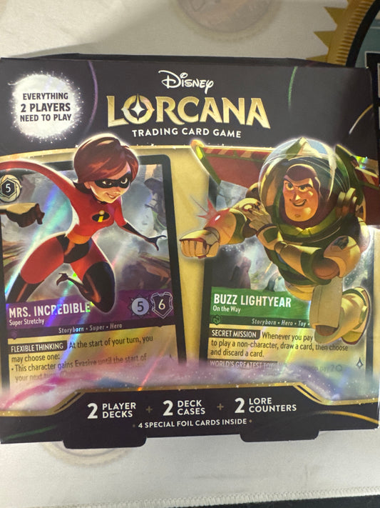 Disney Lorcana Two-Player Deck Elastigirl and Buzz Lightyear