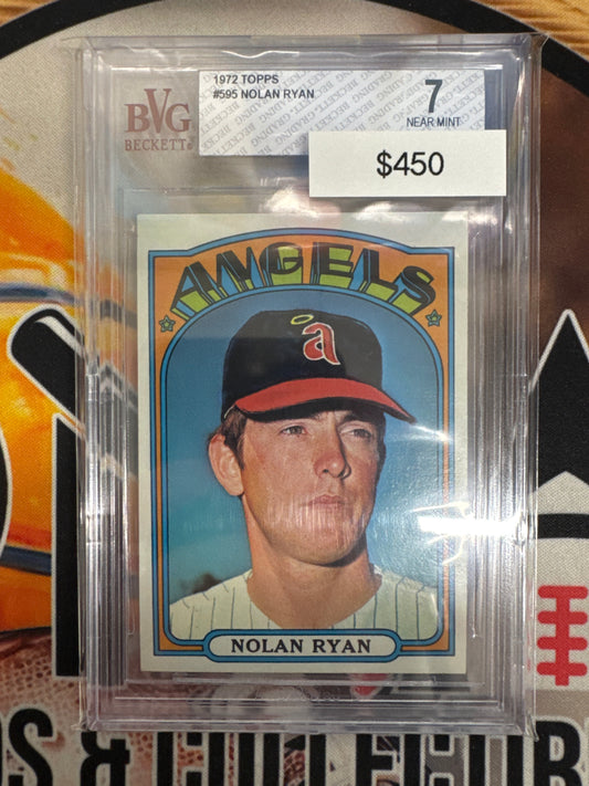 1972 Topps MLB Nolan Ryan BVG Beckett 7