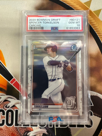 2020 Bowman Draft MLB Spencer Torkelson Chrome PSA 10