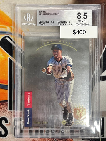 1993 Upper Deck SP Derek Jeter Premier Prospects BGS 8.5