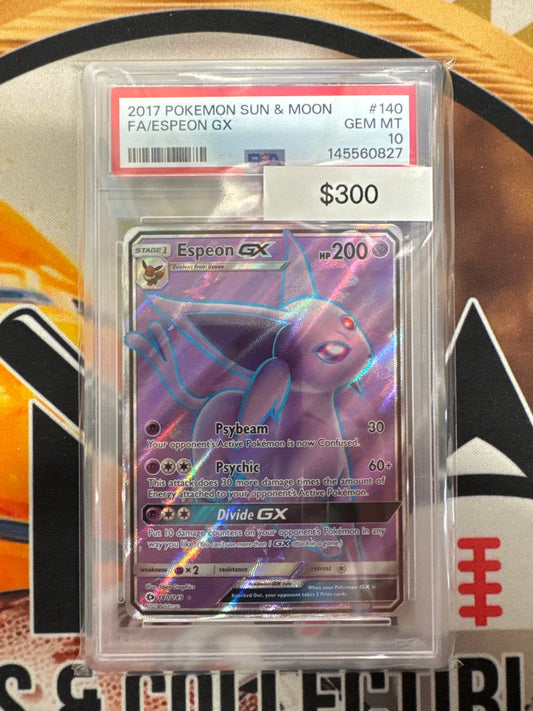 Pokemon Espeon GX 140/149 PSA 10