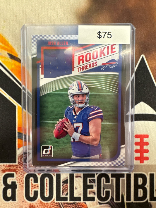 2018 Panini Donruss Josh Allen Rookie Threads Relic