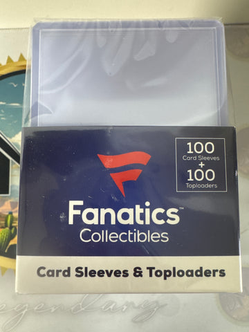 Fanatics Topload Card Sleeves - 20pt - 100 count and 100 soft penny sleeves