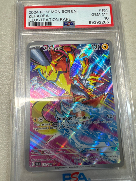 Pokemon Zeraora 151/142 PSA 10