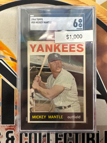 1964 Topps MLB Mickey Mantle SGC 6
