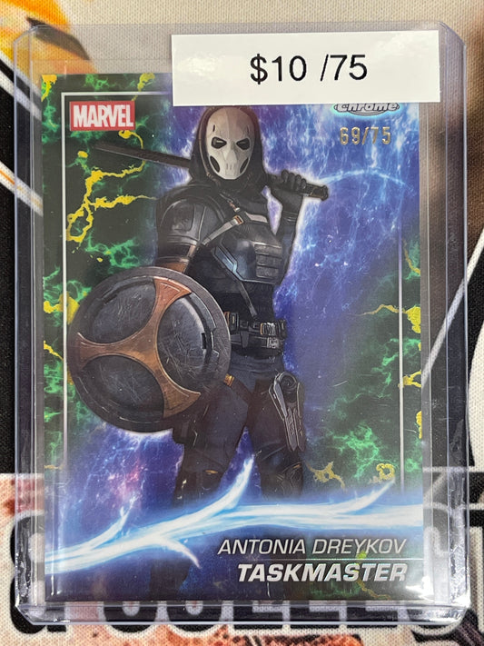 2025 Topps Chrome Marvel Studios Taskmaster Antonia Dreykov Loki Refractor /75