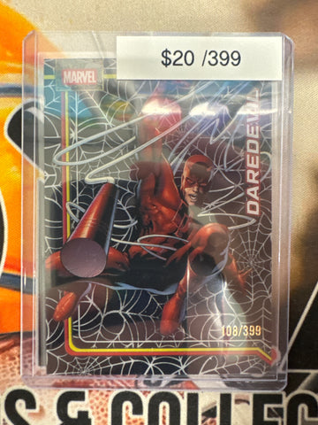 2026 Topps Chrome Marvel Daredevil Spider-Web Refractor /399