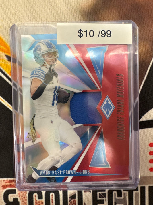 2024 Panini Phoenix NFL Amon-Ra St. Brown Franchise Future Materials Silver /99