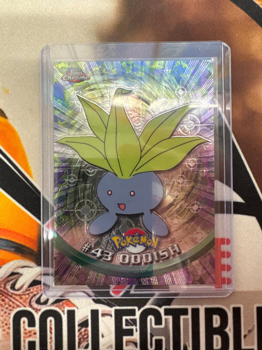 2000 Topps Chrome Pokemon Oddish TV Animation Series #43