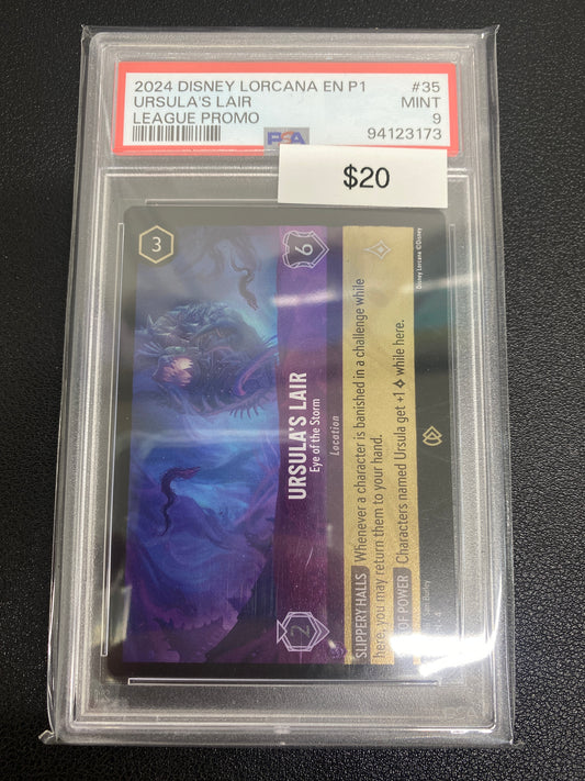 Disney Lorcana P1 League Promo Ursula’s Lair PSA 9