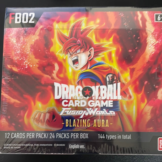 Dragon Ball Fusion World Blazing Aura booster box sealed