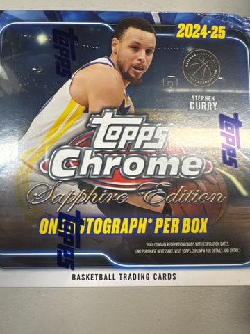 2024-25 Topps Chrome Basketball Sapphire hobby