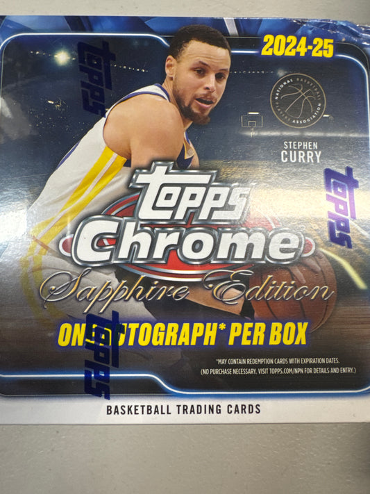 2024-25 Topps Chrome Basketball Sapphire hobby
