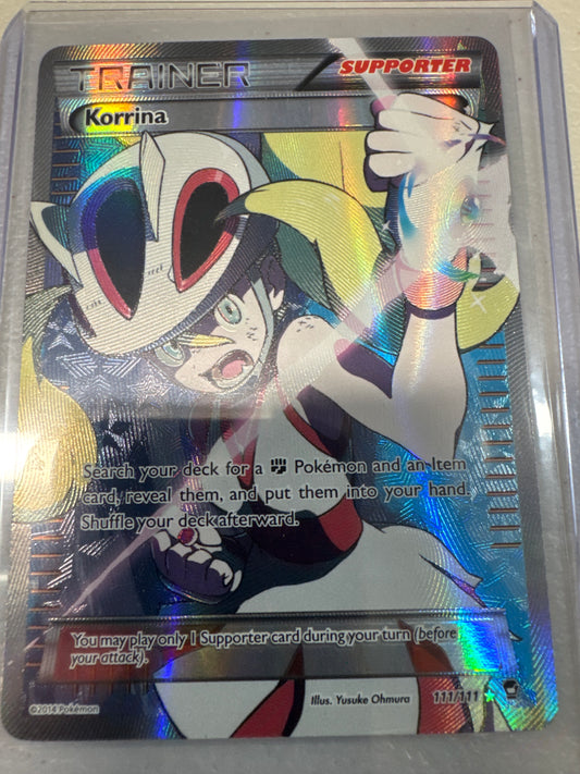 Pokémon Korrina 111/111 Furious Fists LP