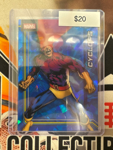 2026 Topps Chrome Marvel Sapphire Cyclops Sapphire Base