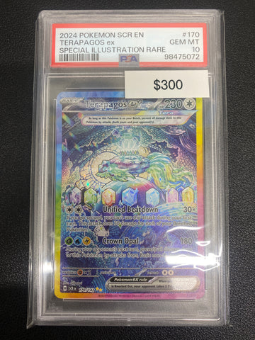 Pokémon Terapagos ex Special Illustration Rare Stellar Crown 170/142 PSA 10