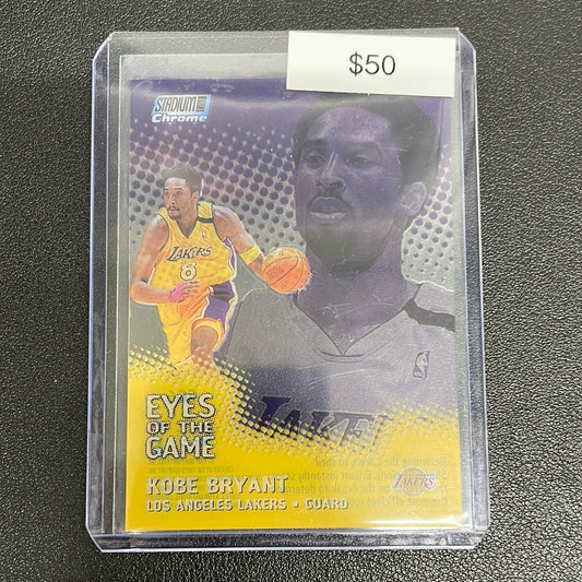 2000 Topps Chrome Stadium Club Kobe Bryant eyes of the game