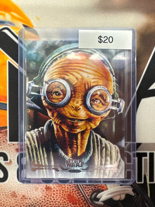 Topps Star Wars Stellar Signatures Maz Kanata By: Ari Arnaldsson Stellar Art Card