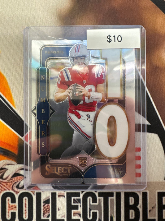 2024 Panini Select NFL Drake Maye Rookie Numbers