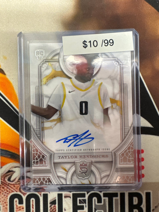 2024 Topps Royalty Basketball Taylor Hendricks Certified Rookie Autograph Refractor /99