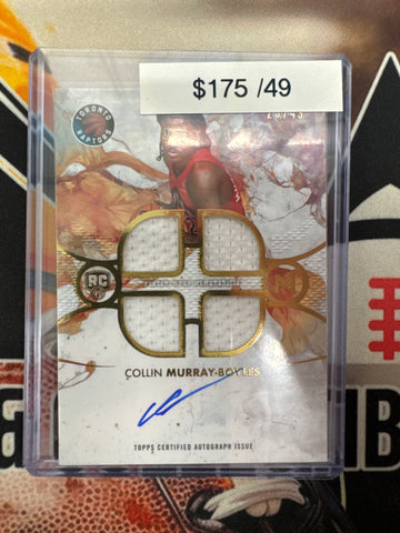 2026 Topps Motif Basketball Collin Murray-Boyles Rookie Quad Relic Autograph Gold Refractor /49