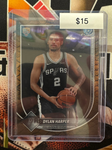 2025-26 Topps Bowman Chrome Basketball Dylan Harper Rookie Reptilian