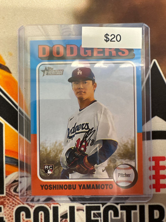 2024 Topps Heritage MLB Yoshinobu Yamamoto Rookie