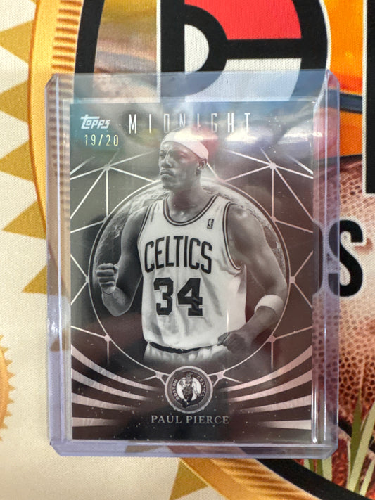 2025-26 Topps Midnight NBA Paul Pierce MoonFall Negative Refractor /20
