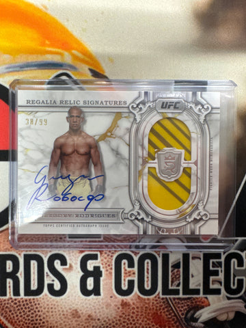 2024 Topps Royalty UFC Gregory Rodriguez Regalia Relic Signatures /99