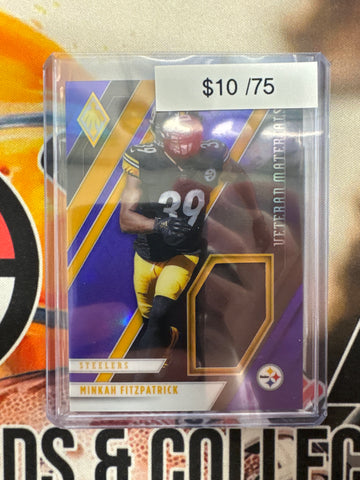 2021 Panini Phoenix NFL Minkah Fitzpatrick Veteran Materials Relic Purple /75